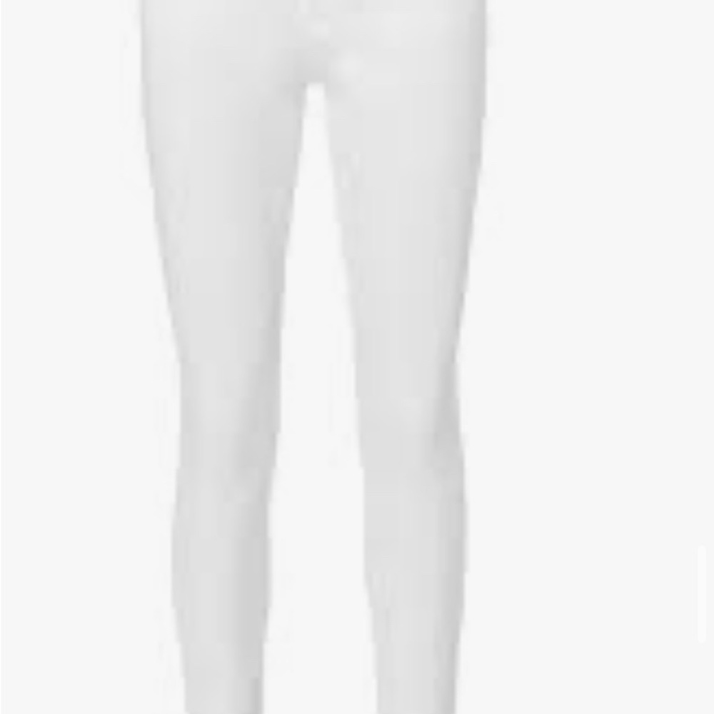 Frame Denim White Cropped Ankle Jeans